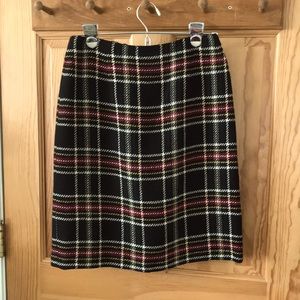Talbots Wool Plaid Skirt